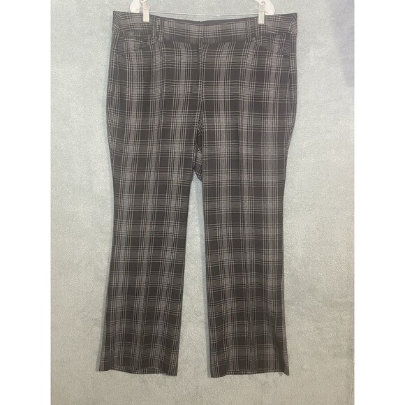 Lane Bryant Pants Womens 22 Long Black Straight‎ Leg Elastic Waistband Career - Picture 1 of 9